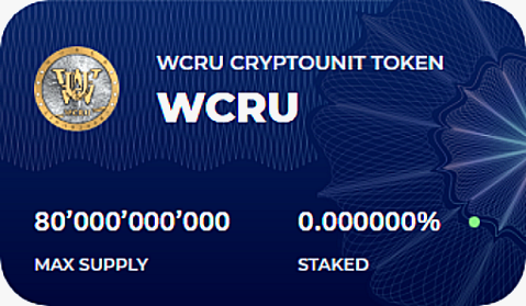 UGPay Group`s WCRU Security token